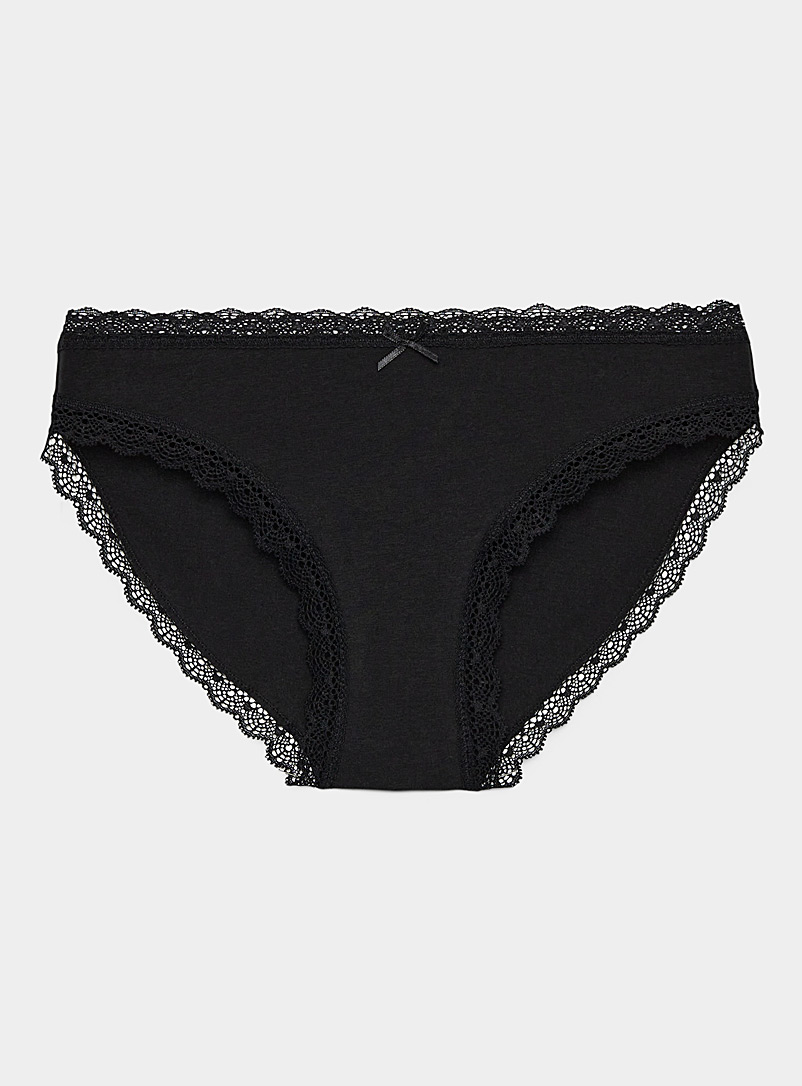 Scalloped edge bikini panty Organic cotton product image (primary)