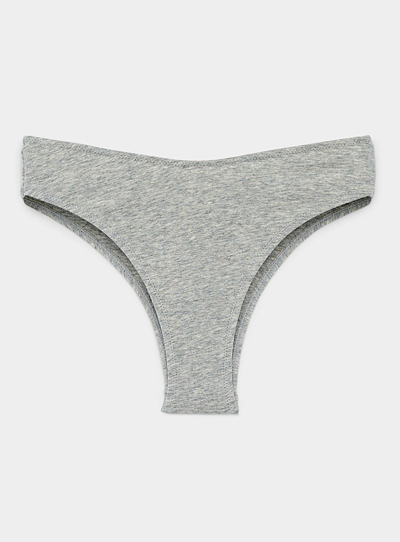 Solid high-cut cheeky panty Organic cotton product image (primary)
