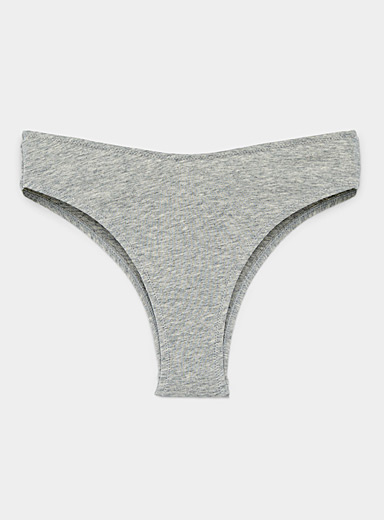 Solid high-cut cheeky panty Organic cotton product image 2