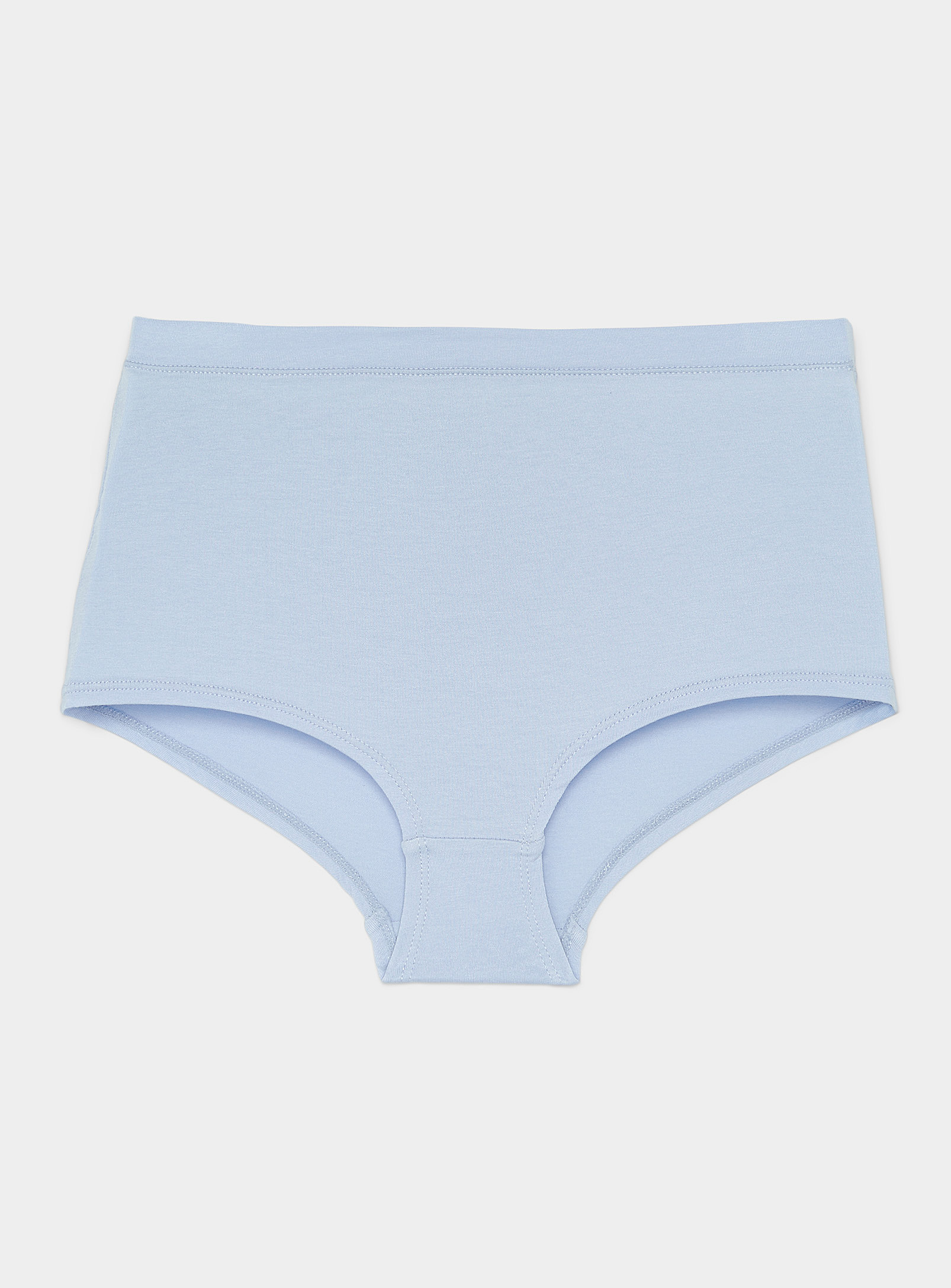 Miiyu Plain Modal And Organic Cotton Hipster In Baby Blue