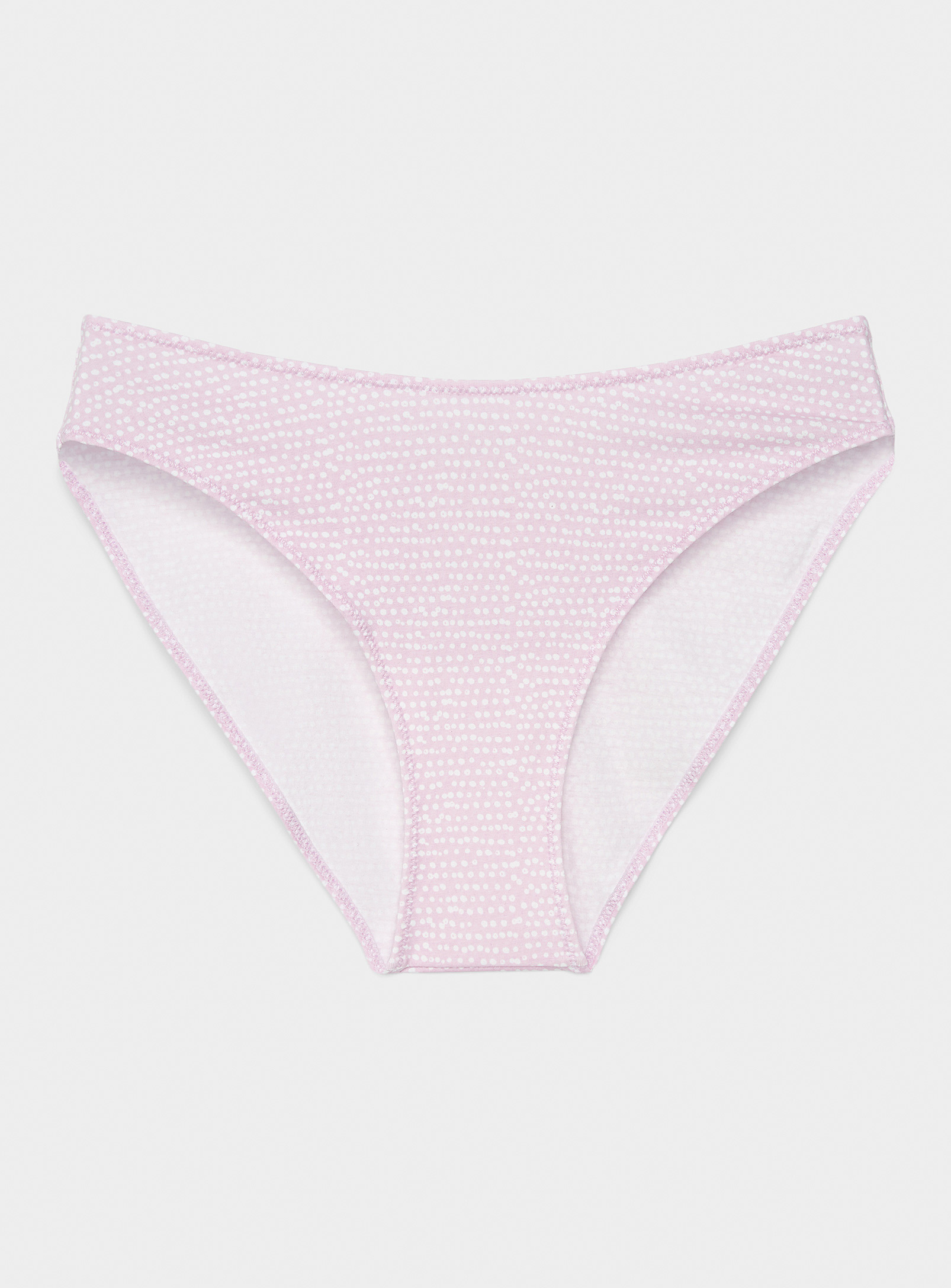 Miiyu Organic Cotton Low-rise Bikini Panty In Pink