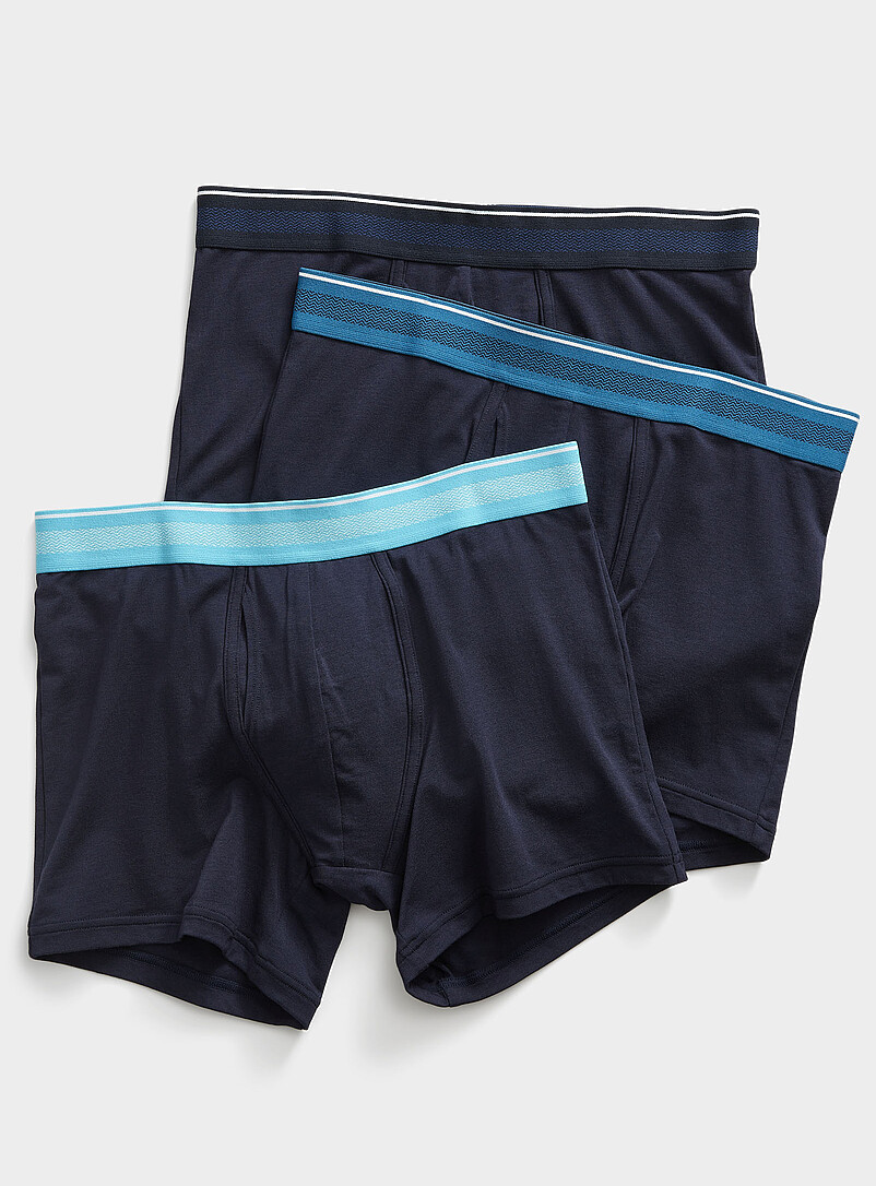 4" striped-waist boxer briefs TENCEL™ modal & organic cotton 3-pack product image (primary)