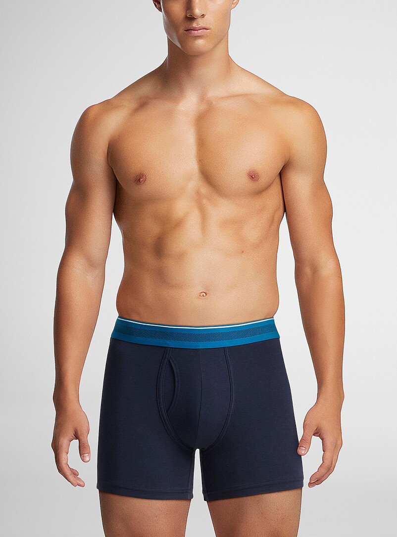 4" striped-waist boxer briefs TENCEL™ modal & organic cotton 3-pack product image 2