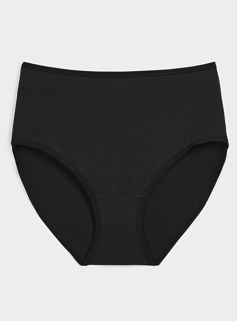 Elastic edging high-waist classic hipster 100% organic cotton product image (primary)