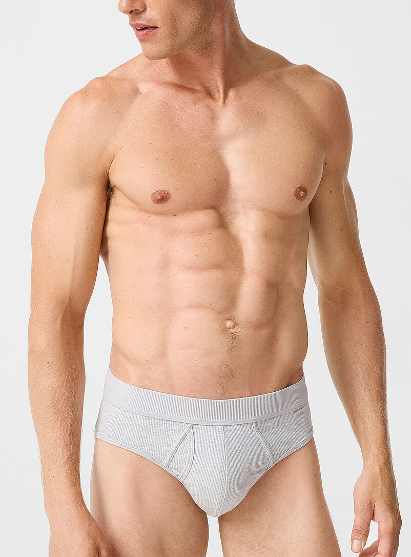 Stretch Ribbed Brief Organic Cotton And Recycled Polyester