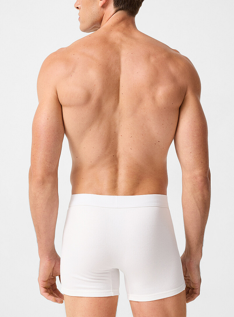 5" stretch ribbed boxer brief Organic Cotton and recycled polyester product image 2