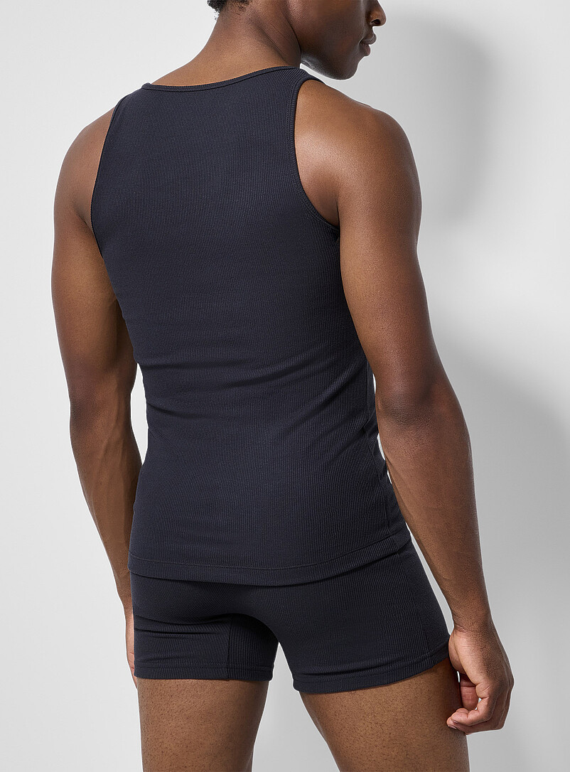 Stretch ribbed tank undershirt product image 2