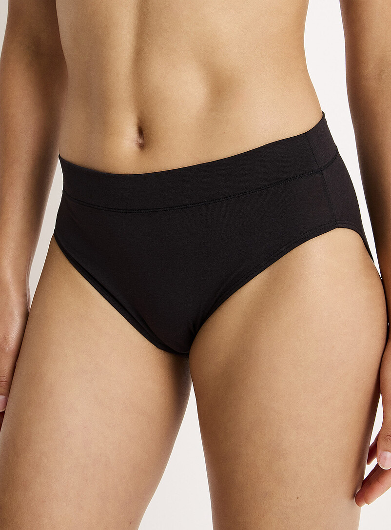 Essential Ultra-Comfortable High-Waist Bikini Panty Organic Cotton And Tencel™ Modal