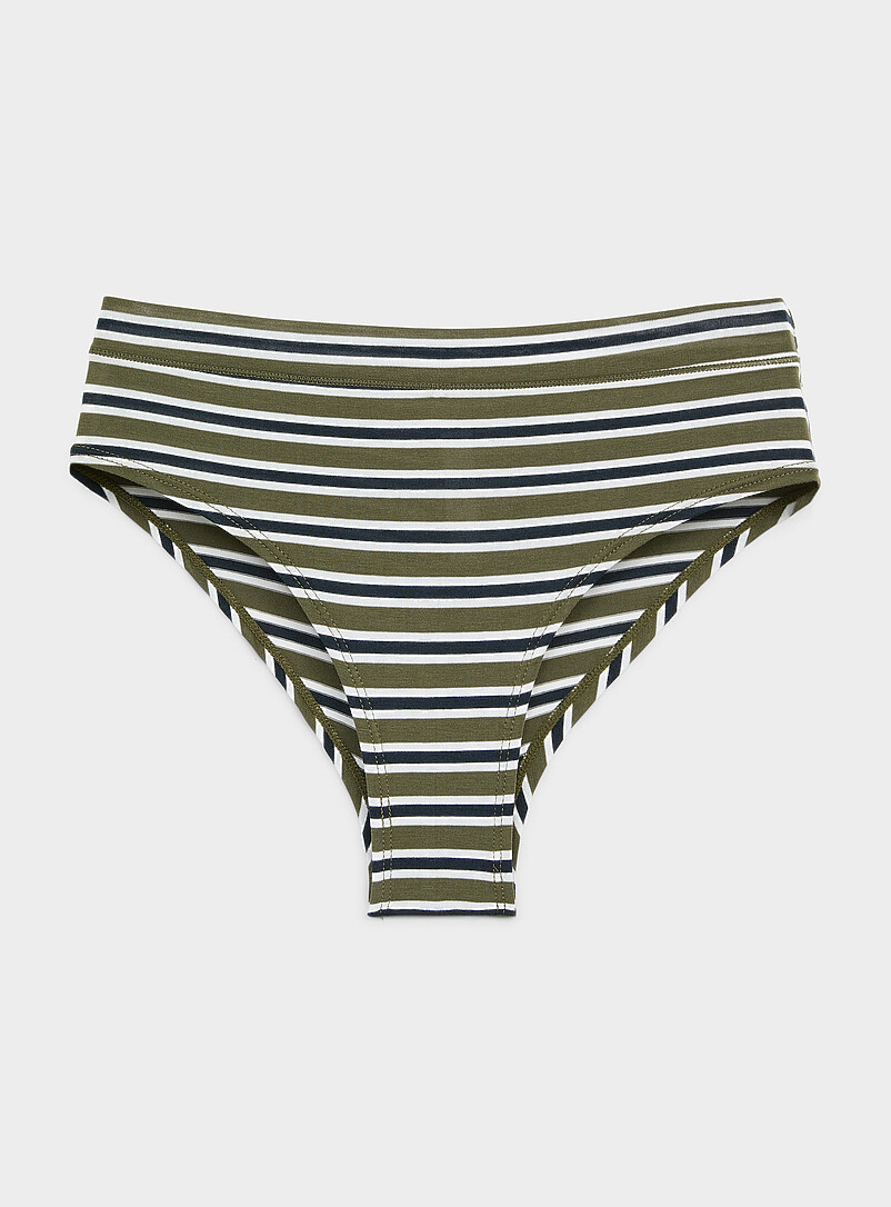 Stretch ultra-comfortable Brazilian panty Organic cotton and TENCEL™ modal product image (primary)