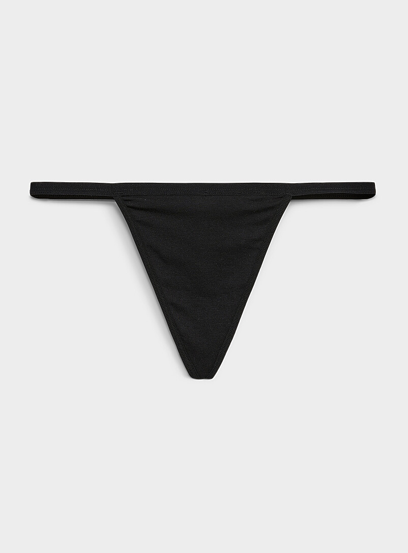 Stretch Ultra-Comfortable String Thong Organic Cotton And Tencel™ Modal