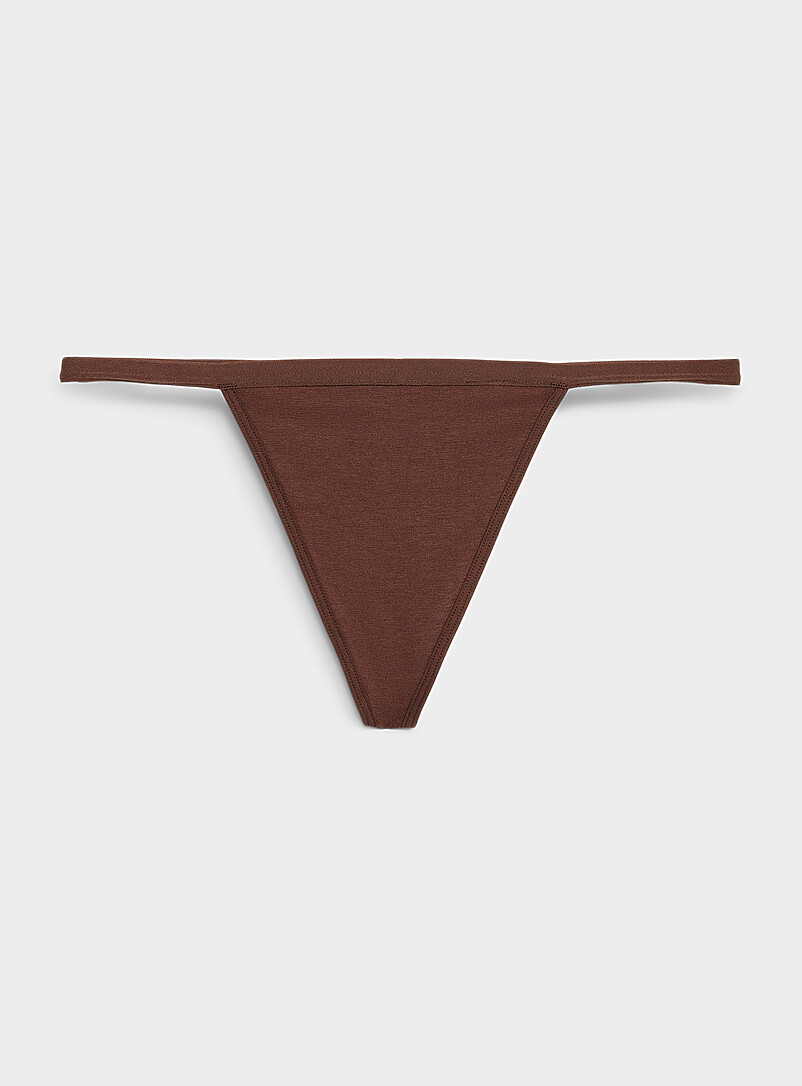 Stretch Ultra-Comfortable String Thong Organic Cotton And Tencel™ Modal