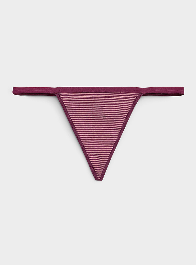 Stretch ultra-comfortable string thong Organic cotton and TENCEL™ modal product image (primary)