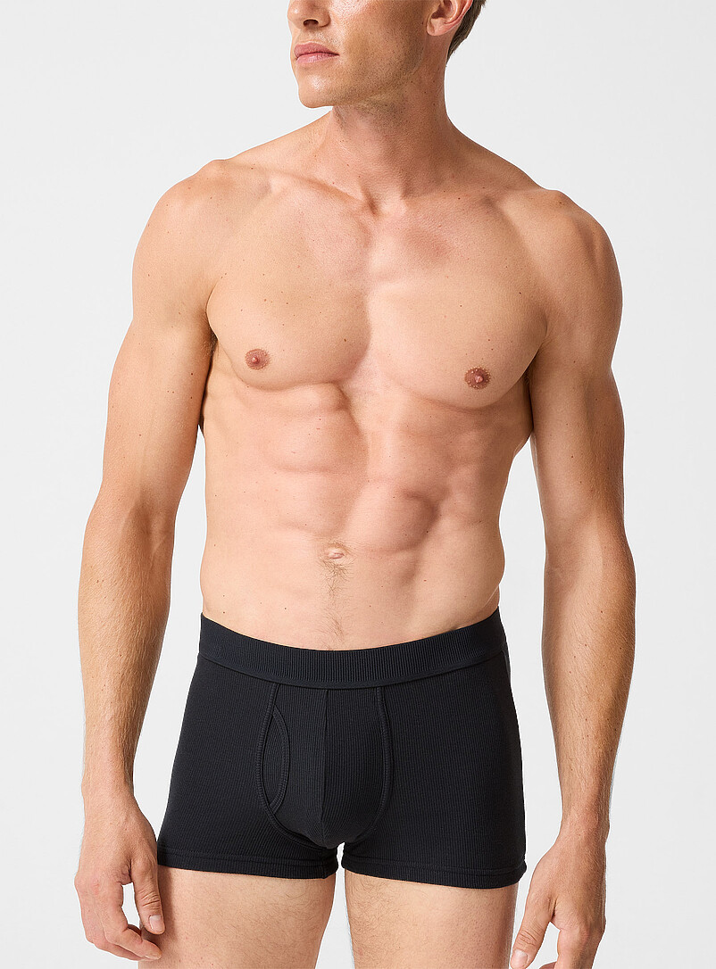3" ribbed stretch trunk Organic Cotton and recycled polyester product image (primary)