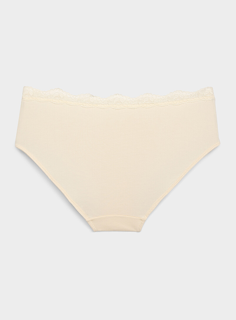 Lace-waist bikini panty Organic cotton product image 2