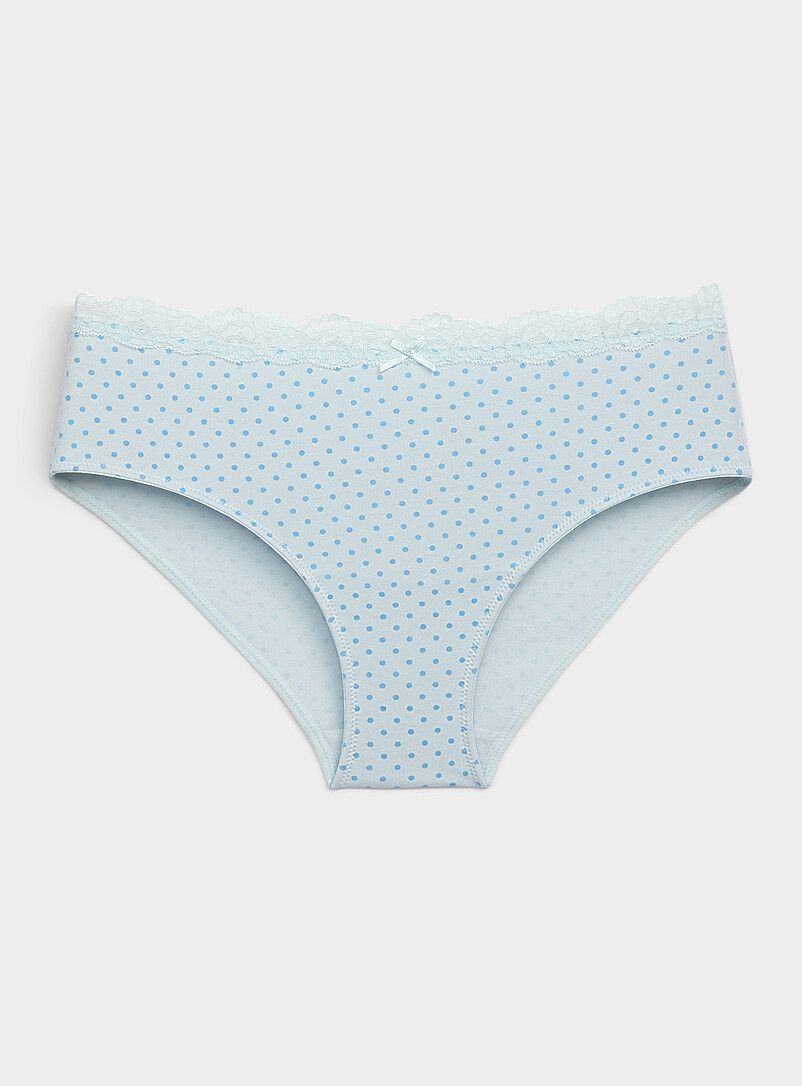 Lace-Waist Bikini Panty Organic Cotton