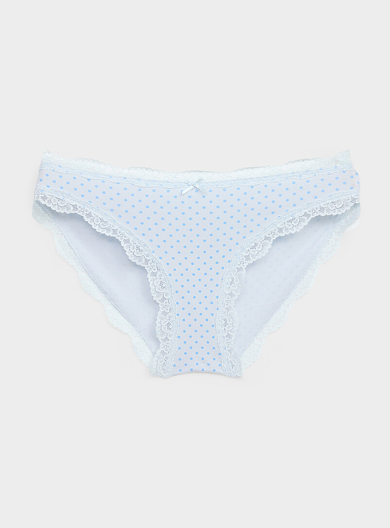 Scalloped lace-trim bikini panty Organic cotton product image 3