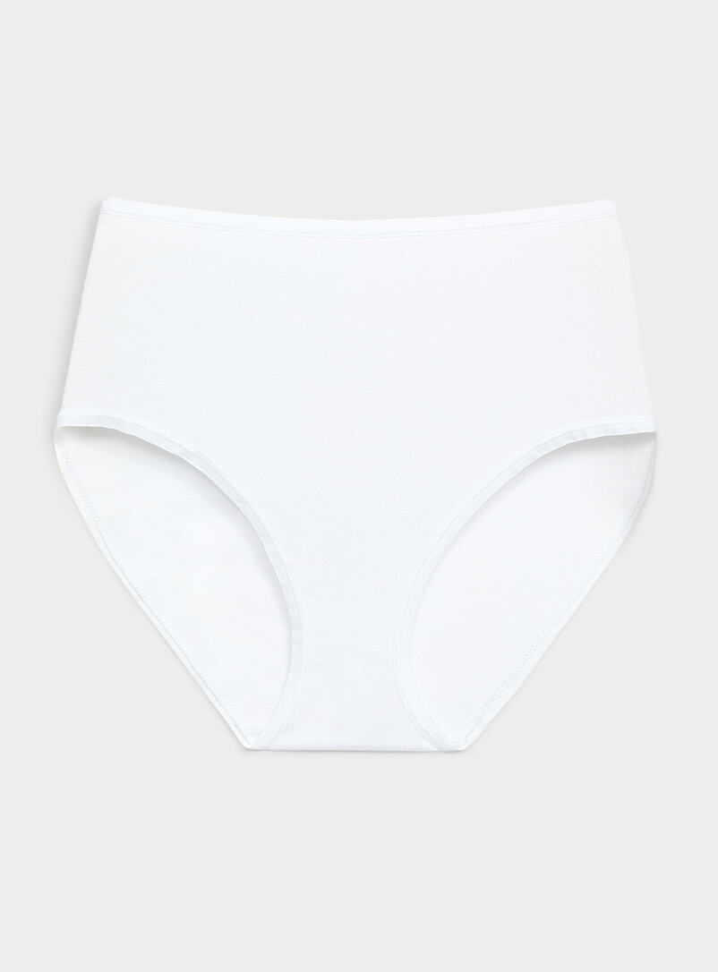 Elastic edging high-waist classic hipster 100% organic cotton product image (primary)