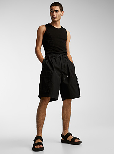 Short En Cuir Souple Fille - Taille Haute Élastique - Coupe Large Et Confortable - Pour Été, Plage, Vacances