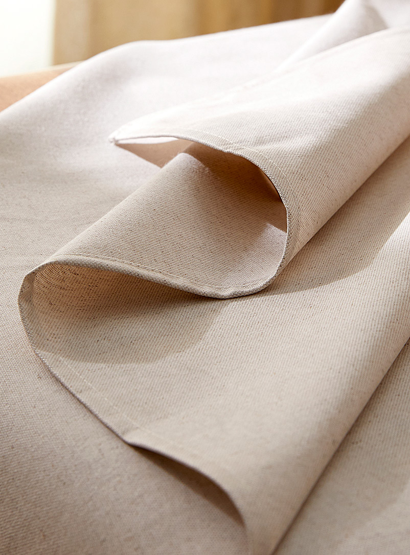 Ivory coated touch of linen tablecloth product image 2