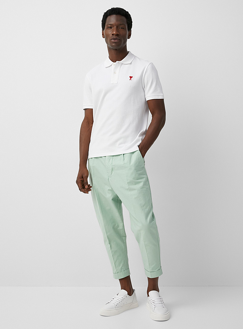 Ami Blue Oversized carrot-fit pants for men