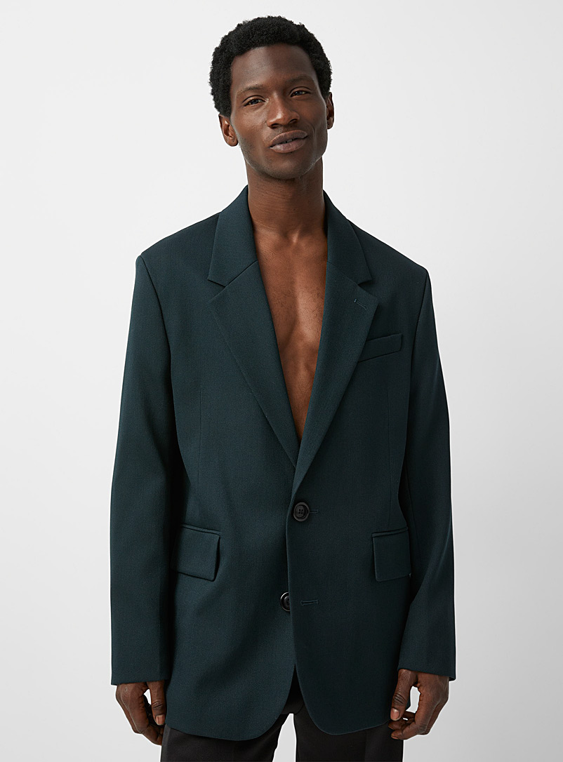 Forest green twill jacket | Ami | Shop Men's Designer Ami | Simons