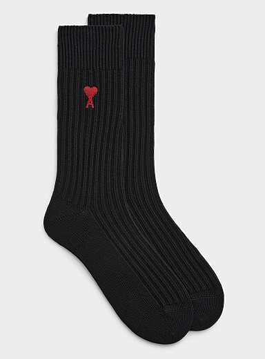 La chaussette Ami de C&oelig;ur logo accent