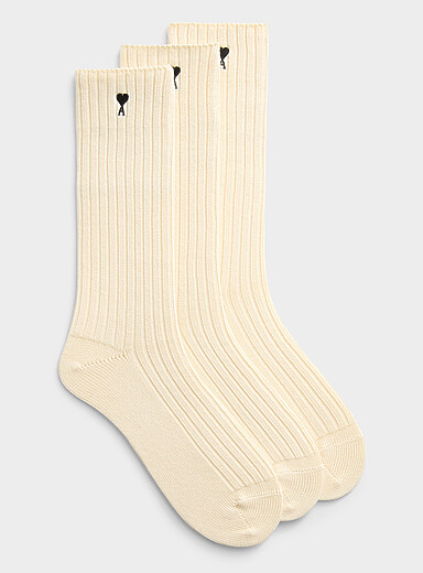 Les chaussettes m&eacute;lange de coton Ami de C&oelig;ur  Ensemble de 3