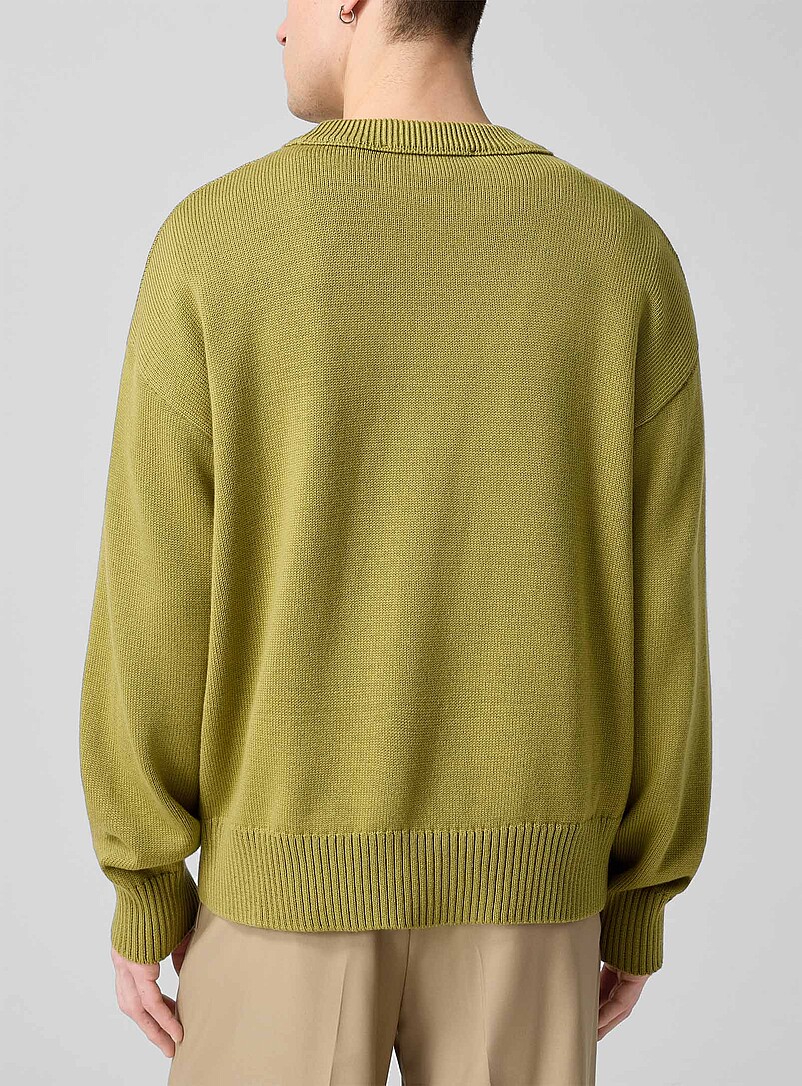 Ami: Le chandail Ami de C&oelig;ur jacquard Taupe pour homme