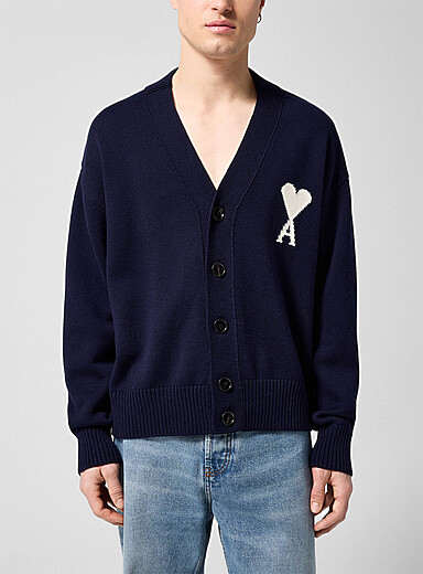Ami de C&oelig;ur navy cardigan Unisex