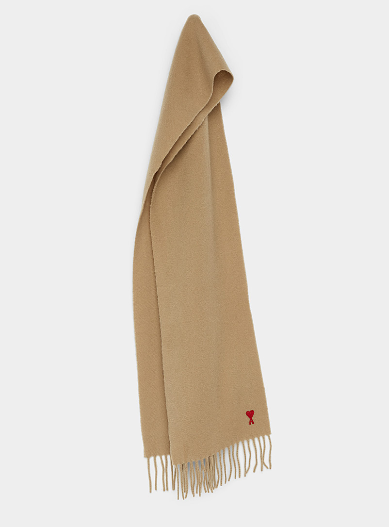 Ami de Cœur embossed logo scarf | Ami | Shop Men's Designer Ami | Simons
