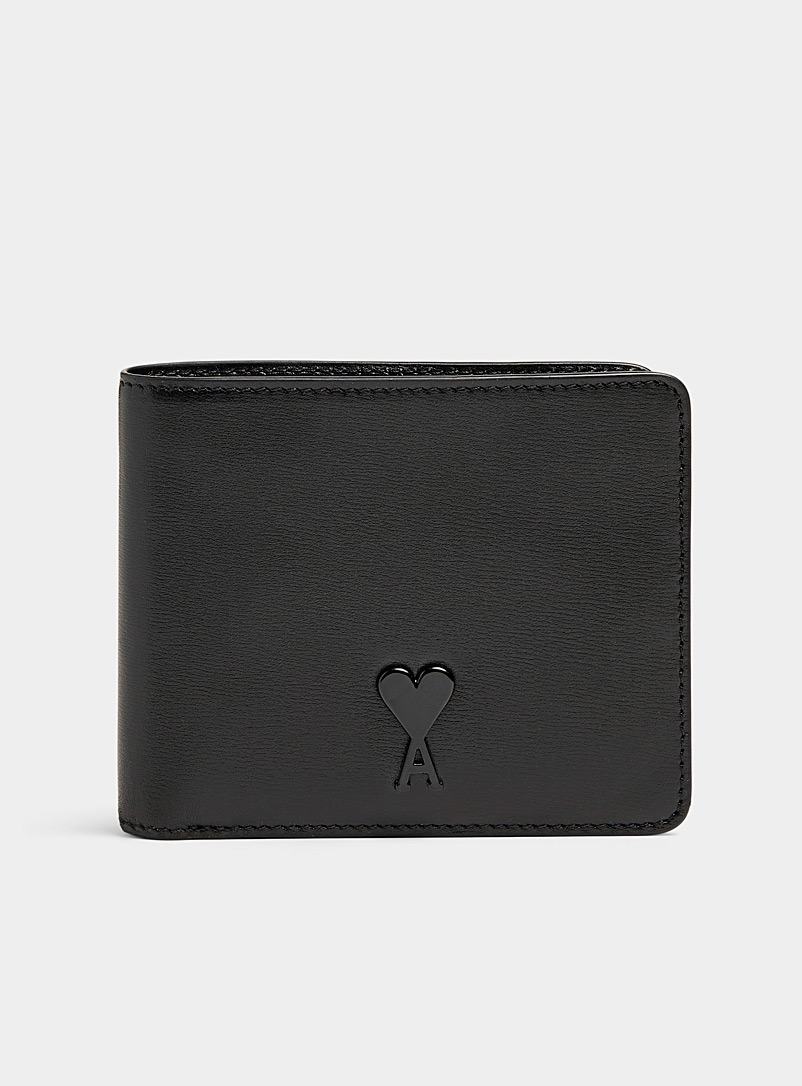 Ami Black Ami de Coeur small wallet for men