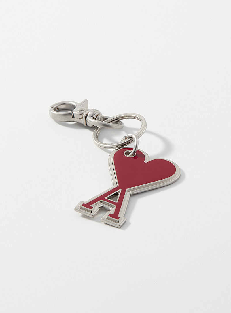 Ami Red Ami de Coeur red keychain for men