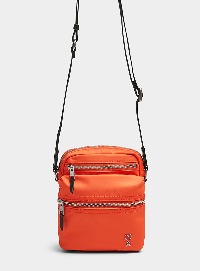 Ami Orange Ami de Coeur cross-body bag for men