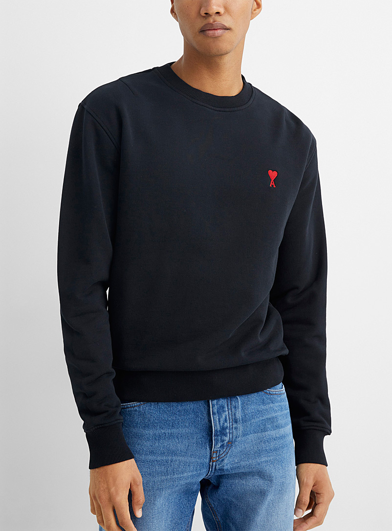 Ami de Coeur mini-logo black sweatshirt | Ami | Shop Men's
