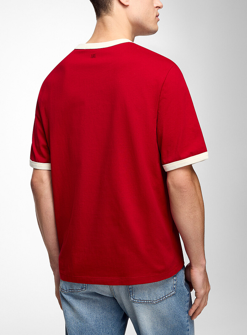茶 aimo Ami de Cœur boxy ringer T-shirt | Ami | Shop Men's Designer T