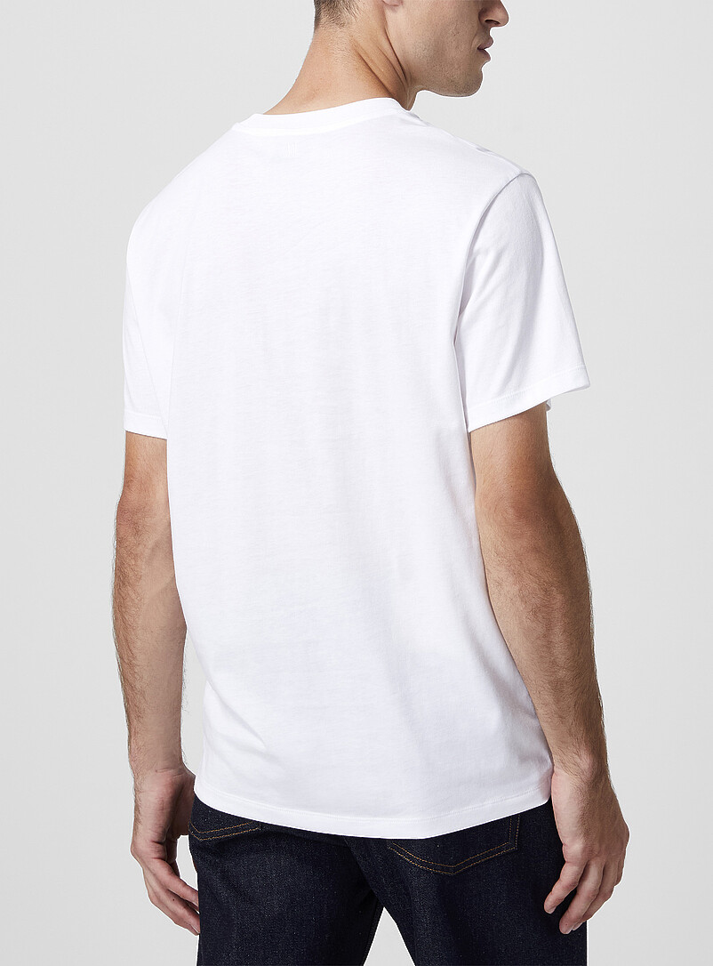 Ami: Le t-shirt Ami de C&oelig;ur Noir pour homme