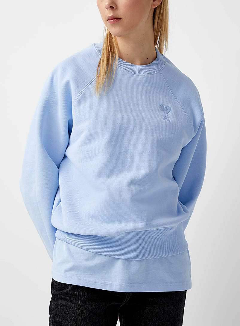 Ami Baby Blue Ami de Coeur sweatshirt for women