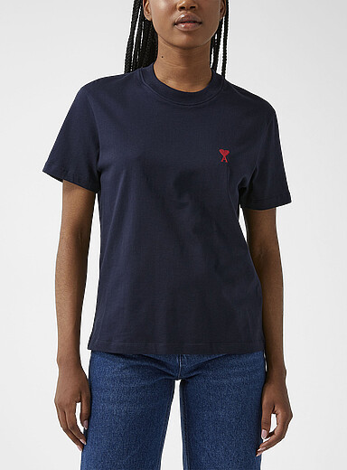 Ami: Le t-shirt Ami de C&oelig;ur Blanc pour femme