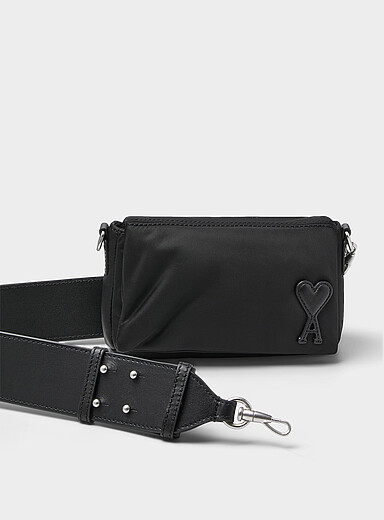 Ami: Le petit sac en toile Marcel Gris pour femme