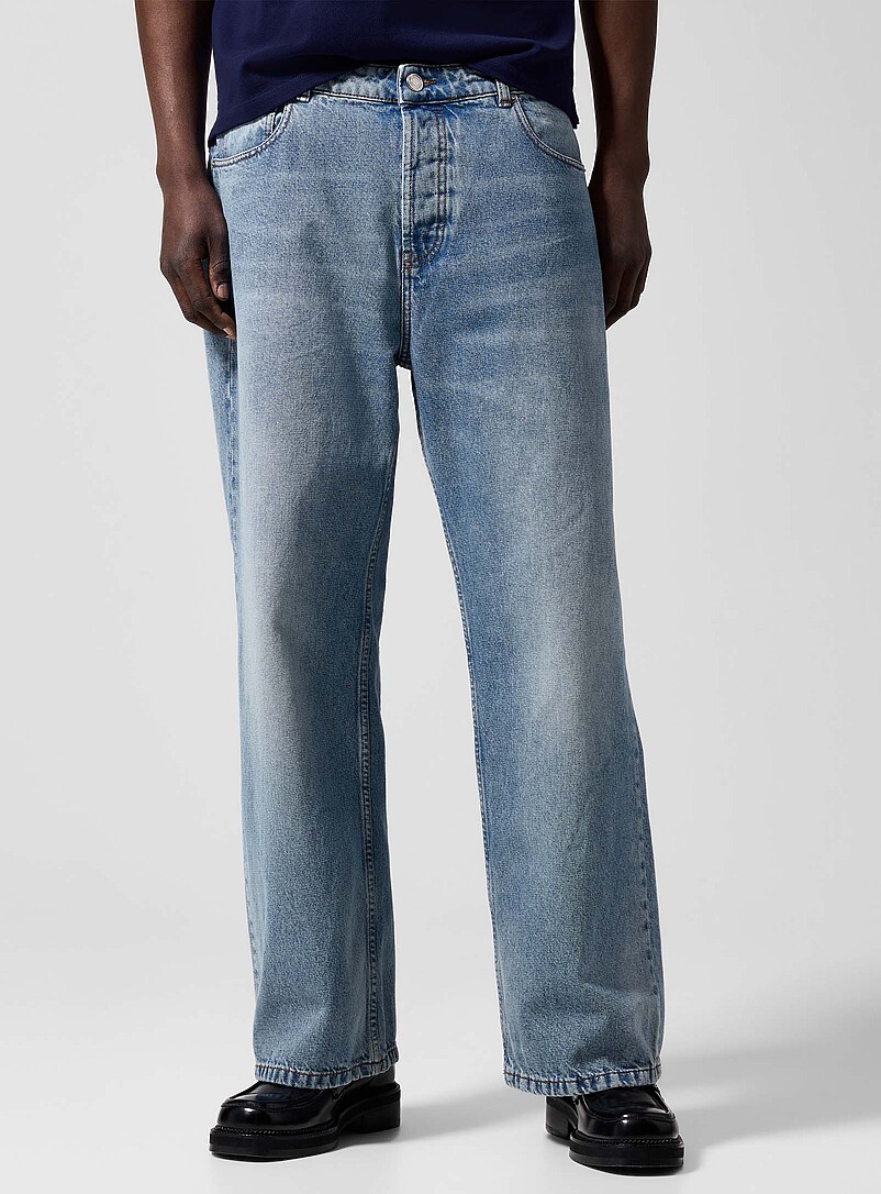 Straight-leg washed jean product image 2