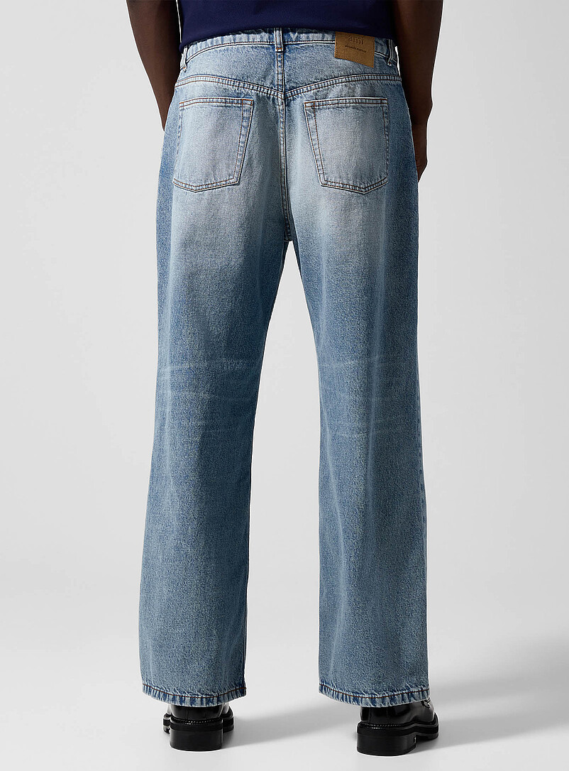 Straight-leg washed jean product image 3