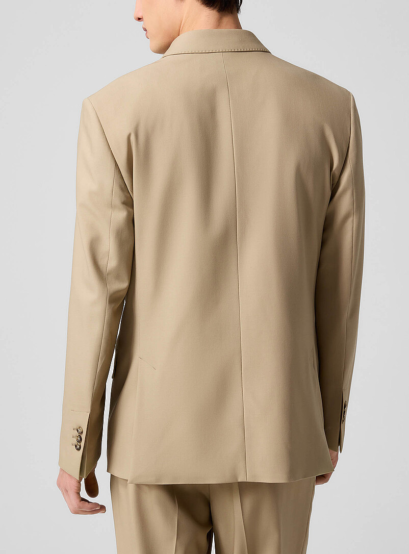 Double-breasted virgin wool suit jacket product image 3