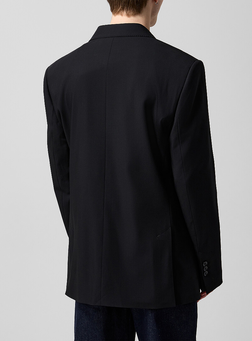 Black pure virgin wool blazer product image 3