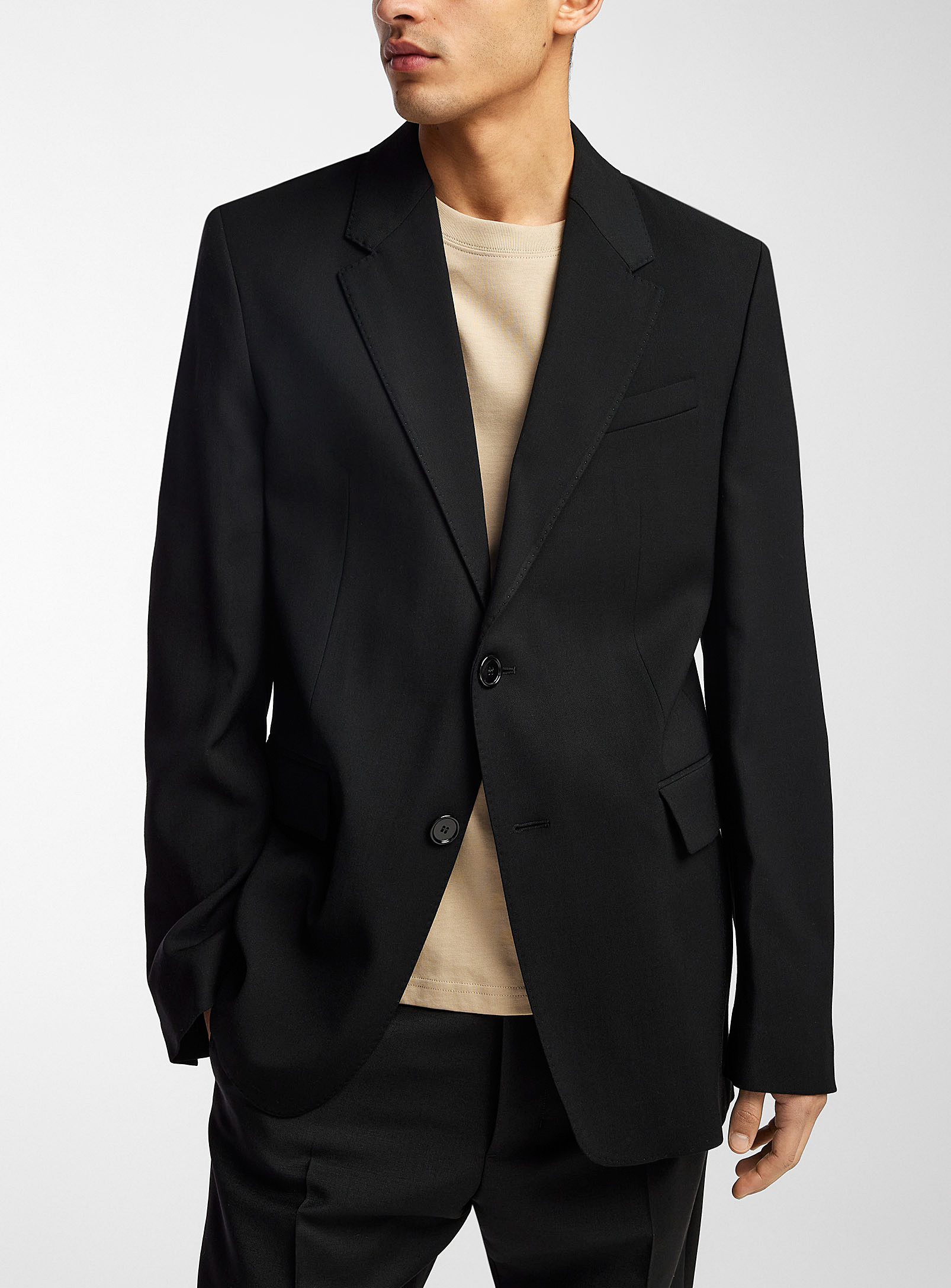 Ami - Men's Classic black twill jacket