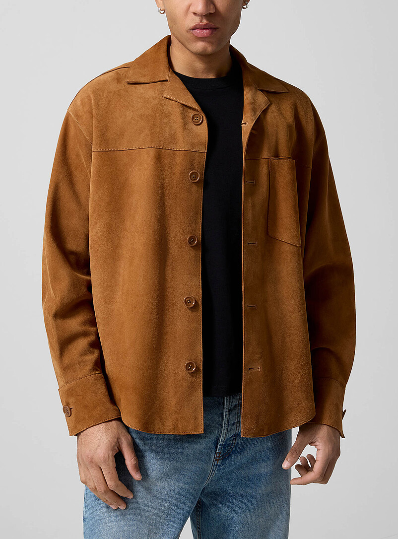 Caramel suede blazer product image 2