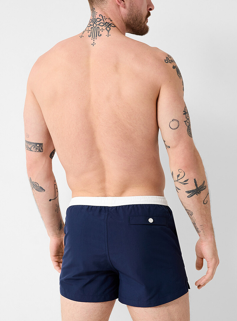 Contrasting waist cropped swim short product image 3