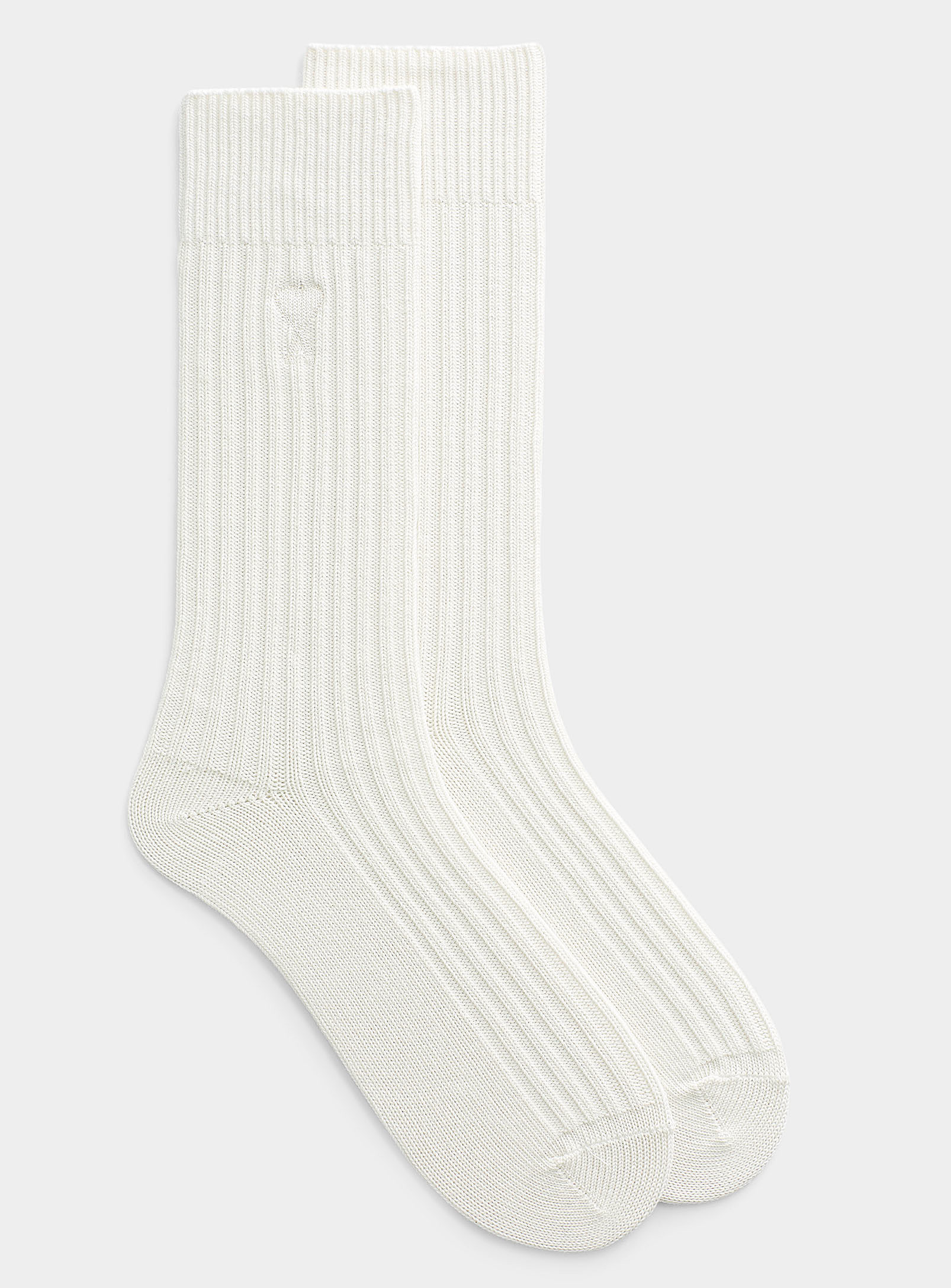 Ami Alexandre Mattiussi Ami De Coeur Sock In White