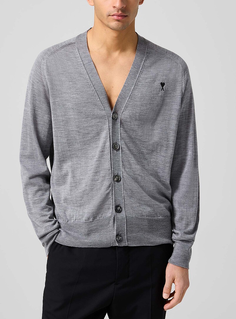 Ami De Cœur Pure Merino Wool Cardigan
