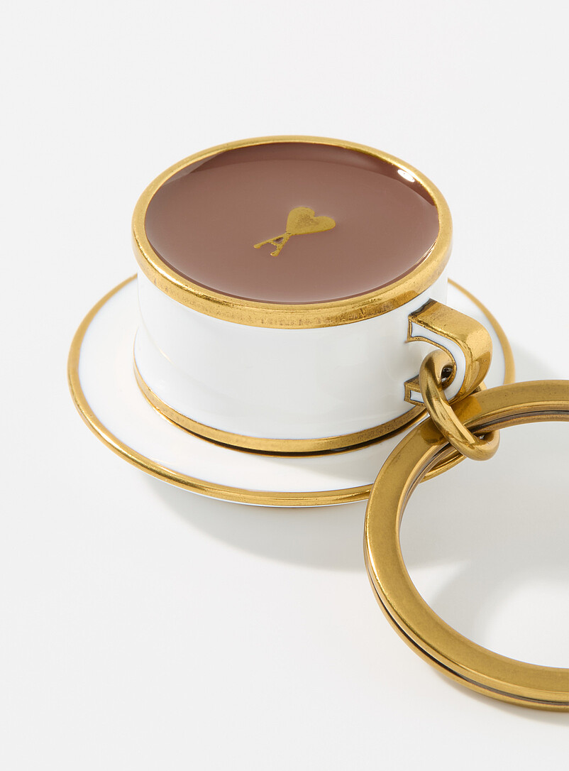 Cup of coffee charm key holder product image 2