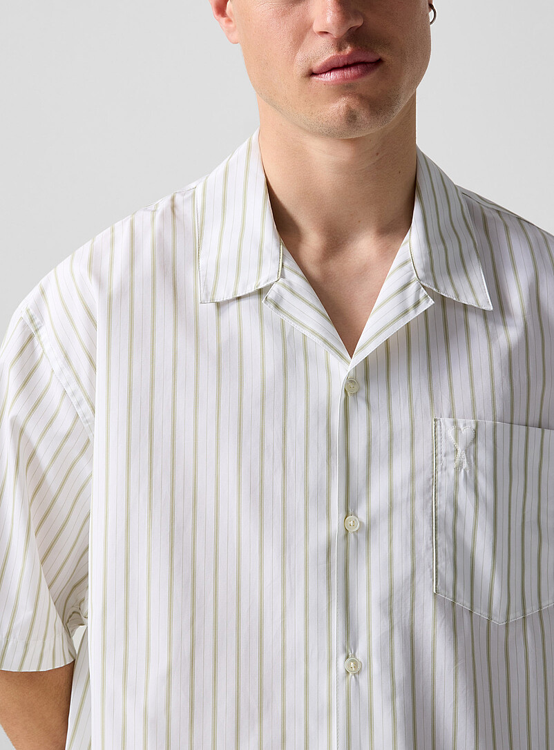 Striped cabana shirt with embossed logo product image 2